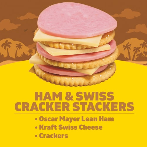 Lunchables Ham & Swiss Cracker Stackers Snack Kit Perspective: back