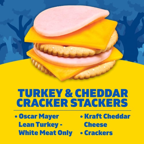 Lunchables Turkey & Cheddar Cheese with Crackers Snack Kit Perspective: back