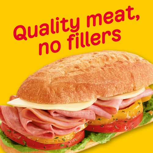 Oscar Mayer Sub Kit with Smoked Ham & Cotto Salami Thin Sliced Lunchmeat Perspective: back