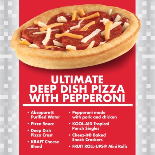 Lunchables Uploaded Ultimate Deep Dish Pizza with Pepperoni Perspective: back