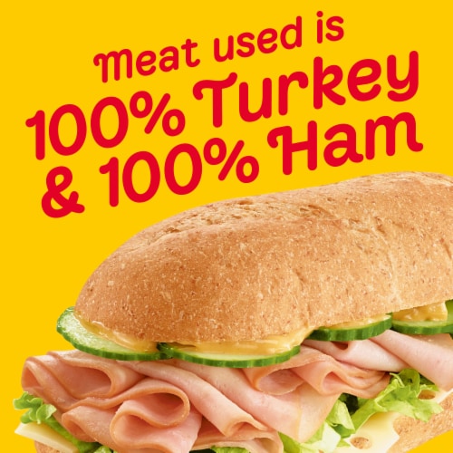 Oscar Mayer Sub Kit with Honey Ham & Honey Smoked Turkey Sliced Deli Lunch Meat Variety Pack Perspective: back