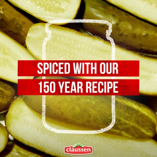 Claussen Kosher Dill Pickle Halves Perspective: back