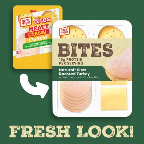 Oscar Mayer Natural Meat & Cheese Snack Plate Perspective: back