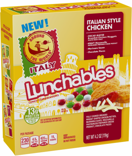 Lunchables Around The World Italian Style Chicken Tacos Perspective: back
