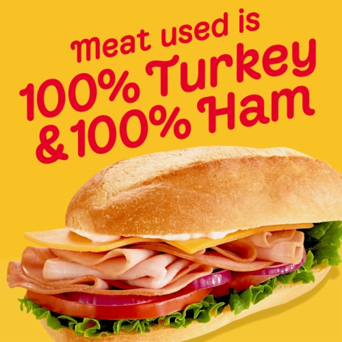 Oscar Mayer Honey Ham & Honey Smoked Turkey Sub Kit Perspective: back