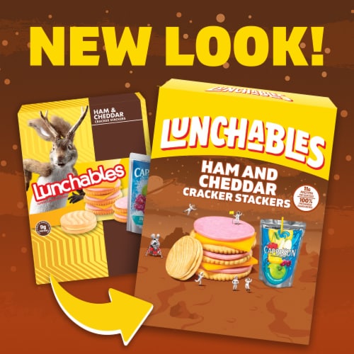 Lunchables Ham & Cheddar with Capri Sun Convenience Meal Perspective: back