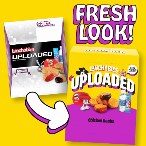 Lunchables Uploaded Chicken Dunks Nugget Kids Lunch Meal Kit Perspective: back