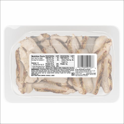 Oscar Mayer Carving Board Herb Roasted Grilled Chicken Breast Strips, Pack Perspective: back