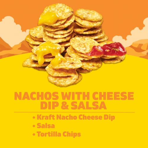 Lunchables Nachos Cheese Dip & Salsa Snack Kit Perspective: back