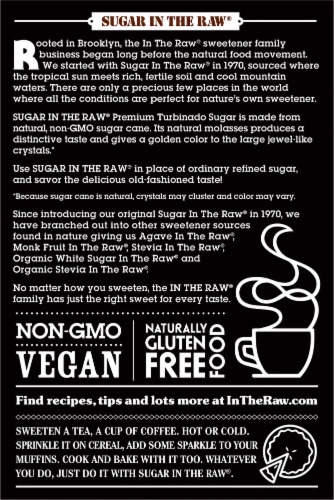 Sugar In The Raw® Turbinado Cane Sugar Perspective: back