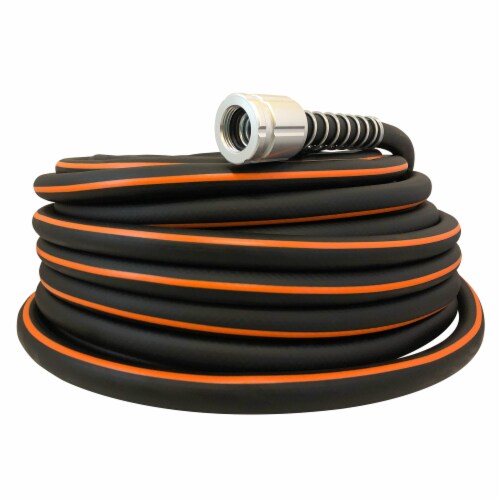 Flexon Flextreme Pro 5/8 x 50ft Performance Rubber Garden Hose Perspective: back