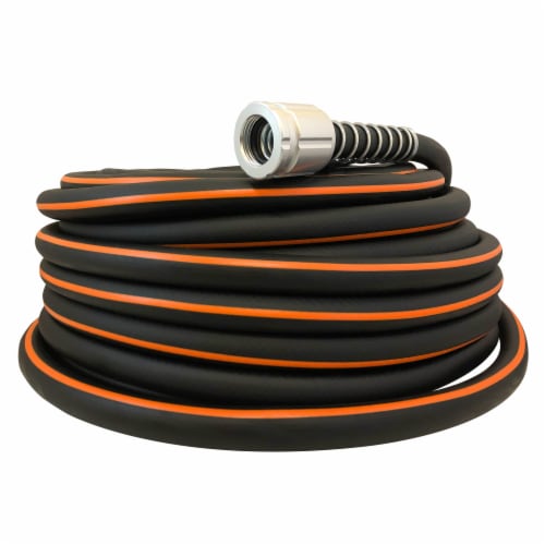 Flexon Flextreme Pro 5/8 x 100ft Performance Rubber Garden Hose Perspective: back