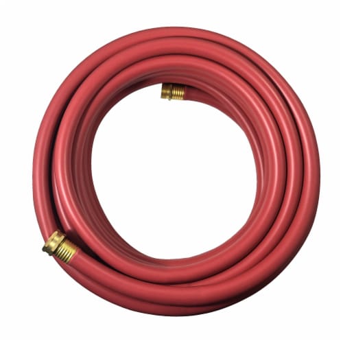 Flexon Flextreme 5/8 x 50ft Red Performance Rubber Garden Hose Perspective: back