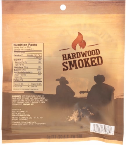 Cattleman's Cut® Teriyaki Beef Jerky Perspective: back