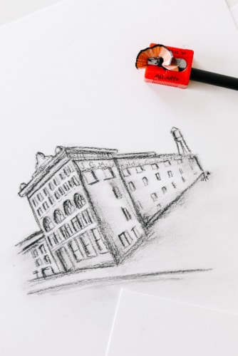 General's Little Red™ All Art® Pencil Sharpener Perspective: back