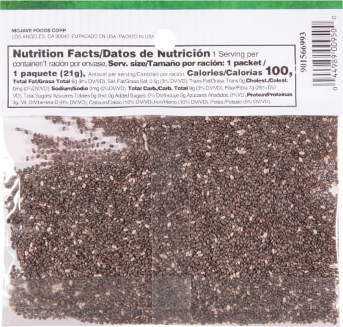 El Guapo® Chia Seeds Perspective: back