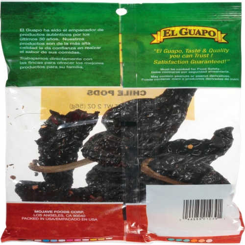 El Guapo® Pasilla-Ancho Chile Pods Perspective: back