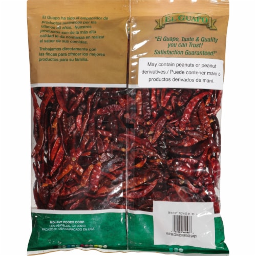 El Guapo Premium Toasted Arbol Chili Pods Perspective: back