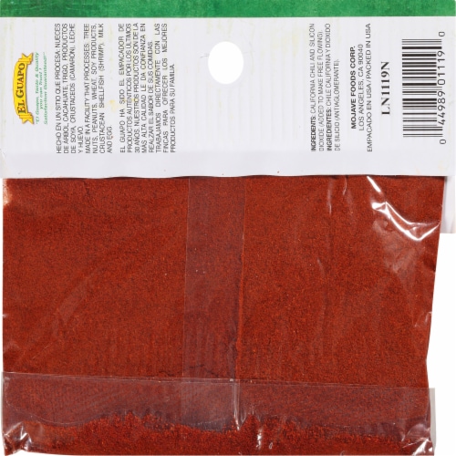 El Guapo® Chile California Molido Chili Powder Perspective: back