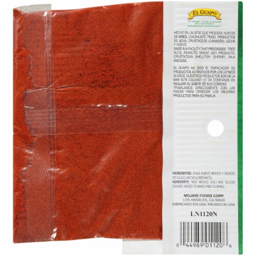 El Guapo Ground New Mexico Chili Powder Perspective: back