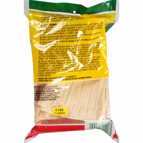 El Guapo Whole Corn Husks Perspective: back