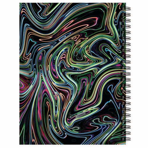 Ucreate Poly 75 sheets, Neon Abstract Sketch Book Perspective: back