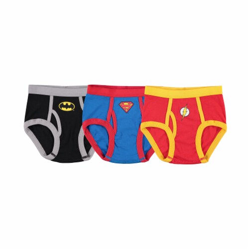 DC Comics Justice League Boys' Cotton Briefs 3 Pack - Multi-Color Perspective: back