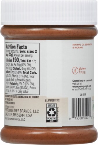 Peter Pan Original Natural Almond Butter Perspective: back