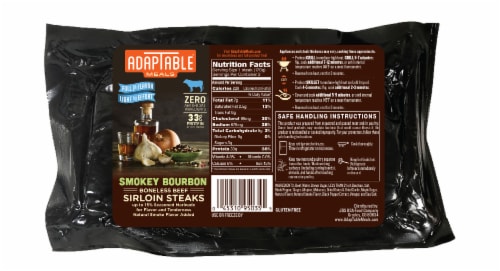 AdapTable Meals® Smokey Bourbon Boneless Beef Sirloin Steaks Perspective: back