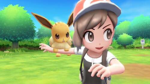 Pokemon Let's Go Eevee! (Nintendo Switch) Perspective: back