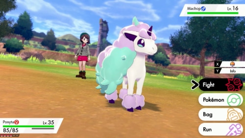 Pokemon Shield (Nintendo Switch) Perspective: back