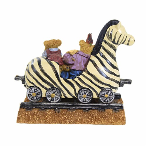 Boyds Bears Resin 3.50in Zeb The Zebra With Zoey & Zac