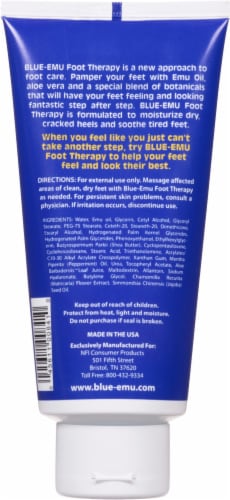 Blue-Emu® Dry Cracked Heels and Tired Feet Foot Therapy Perspective: back