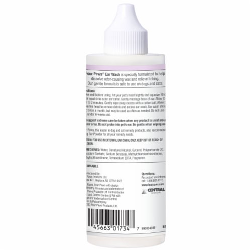 Four Paws® Healing Remedies Ear Wash Perspective: back