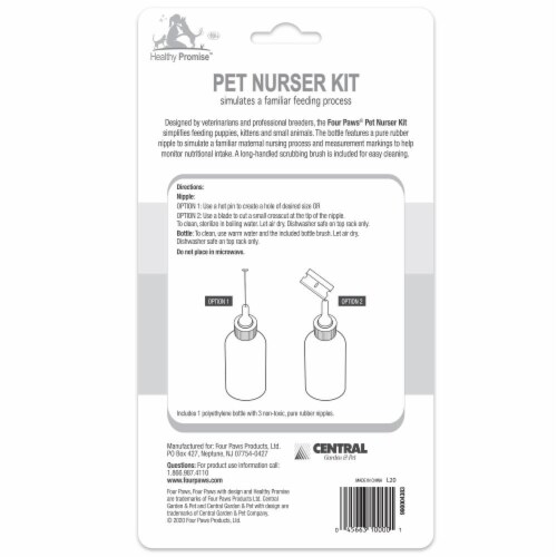 FP PET NURSER KIT 2OZ BTTLE W BRSH Perspective: back
