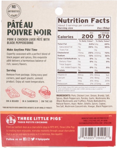 Three Little Pigs™ Pate au Poivre Noir Perspective: back