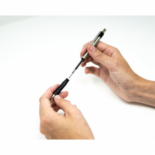 Zebra F-301® Fine Point Stainless Steel Ball Point Pen - Blue Perspective: back