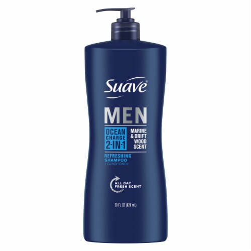 Suave Men Ocean Charge Two in One Shampoo and Conditioner Perspective: back
