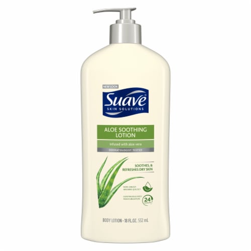 Suave Skin Solutions Soothing with Aloe Body Lotion Perspective: back