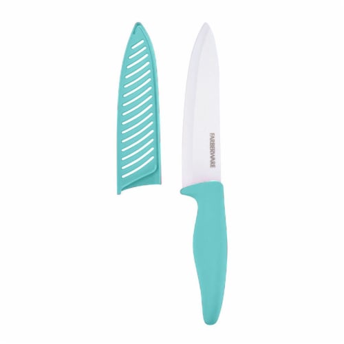 Farberware Cover and Ceramic Knive - Aqua Perspective: back