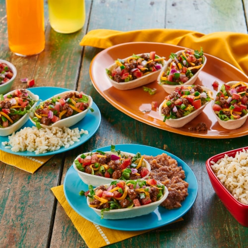 Old El Paso™ Mini Flour Tortilla Bowl Dinner Kit Perspective: back