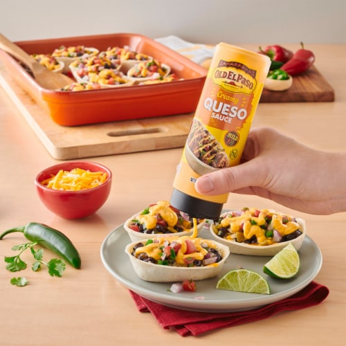Old El Paso™ Creamy Queso Dip Taco Sauce Perspective: back