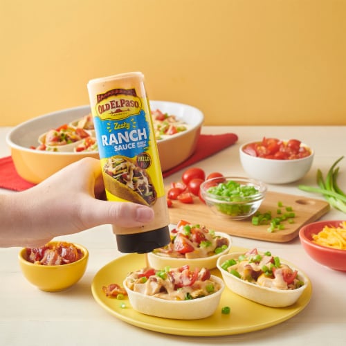 Old El Paso™ Zesty Ranch Sauce Taco Sauce Perspective: back