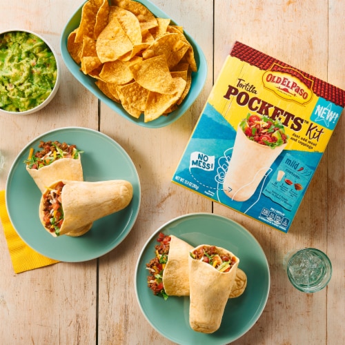 Old El Paso Tortilla Pockets Dinner Kit, 12.4 oz Perspective: back