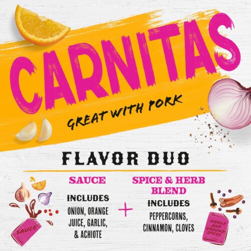 Mezco™ Carnitas Sauce & Spice Blend Flavor Duo Seasoning Perspective: back