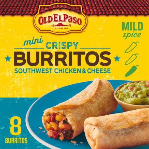 Old El Paso Mini Crispy Burritos Southwest Chicken and Cheese Perspective: back