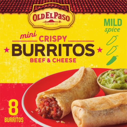 Old El Paso Crispy Burritos Beef and Cheese Perspective: back