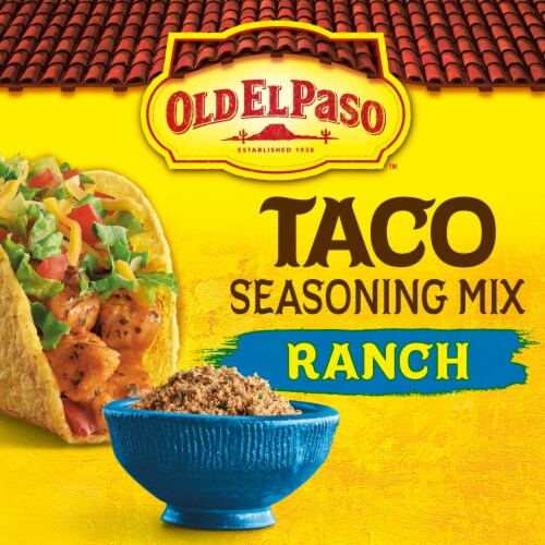 Old El Paso Ranch Flavored Taco Seasoning Mix Perspective: back