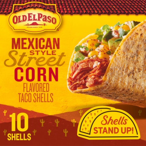 Old El Paso Mexican Style Street Corn Stand 'N Stuff Taco Shells Perspective: back