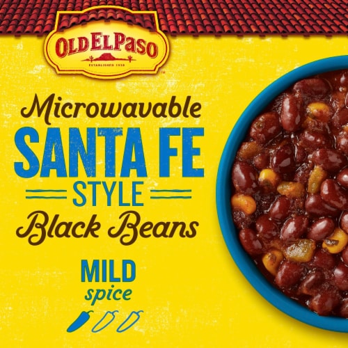 Old El Paso Microwavable Santa Fe Style Black Beans Pouch Perspective: back